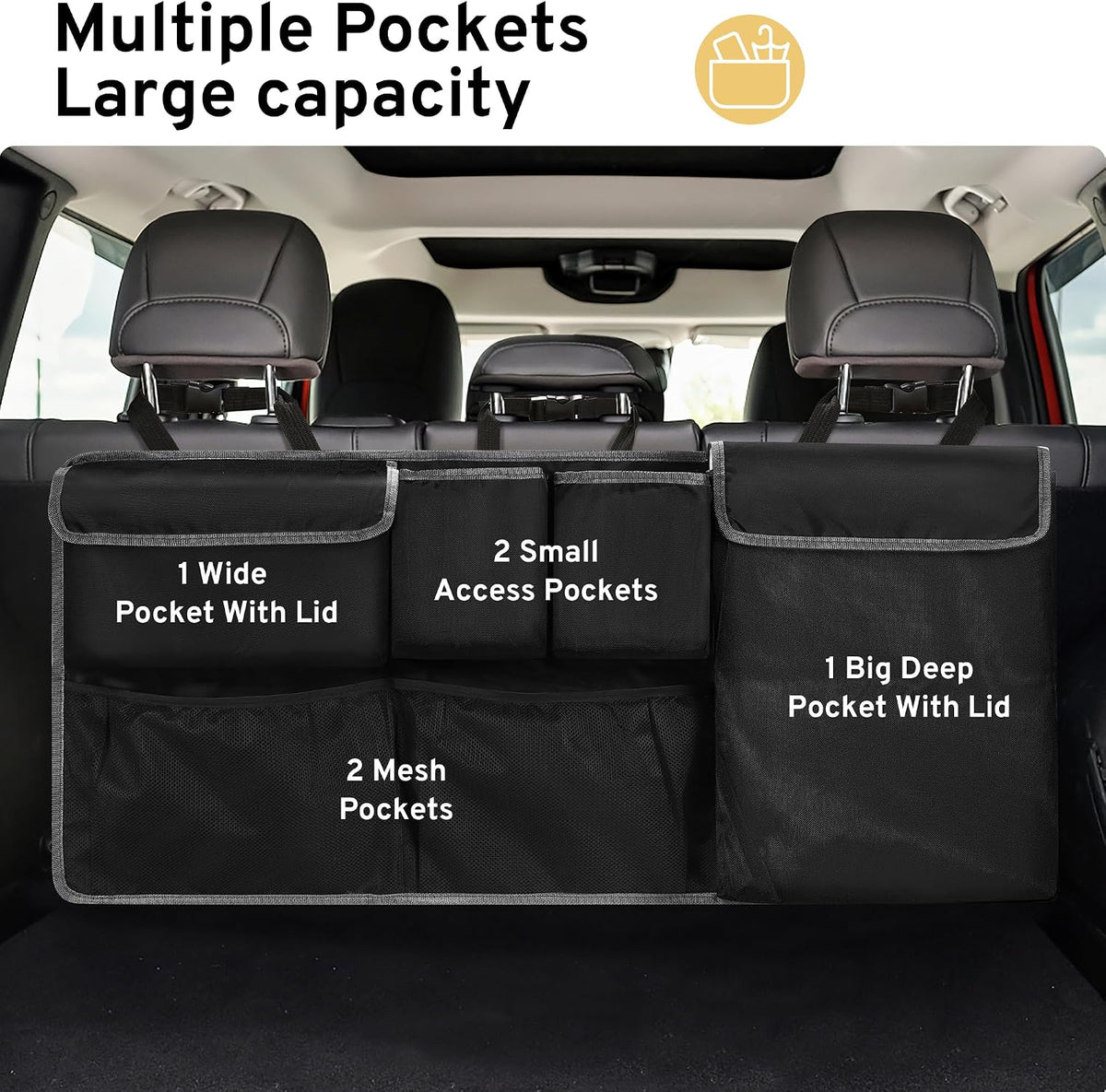 Car Trunk Storage Organizer for Jeep Wrangler JL JK Compass Grand Cherokee